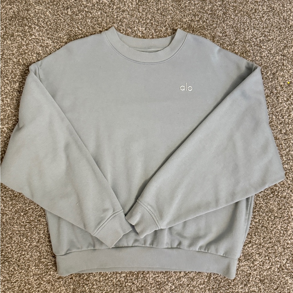 - Alo Alcolade Sweatshirt - Seafoam Like New